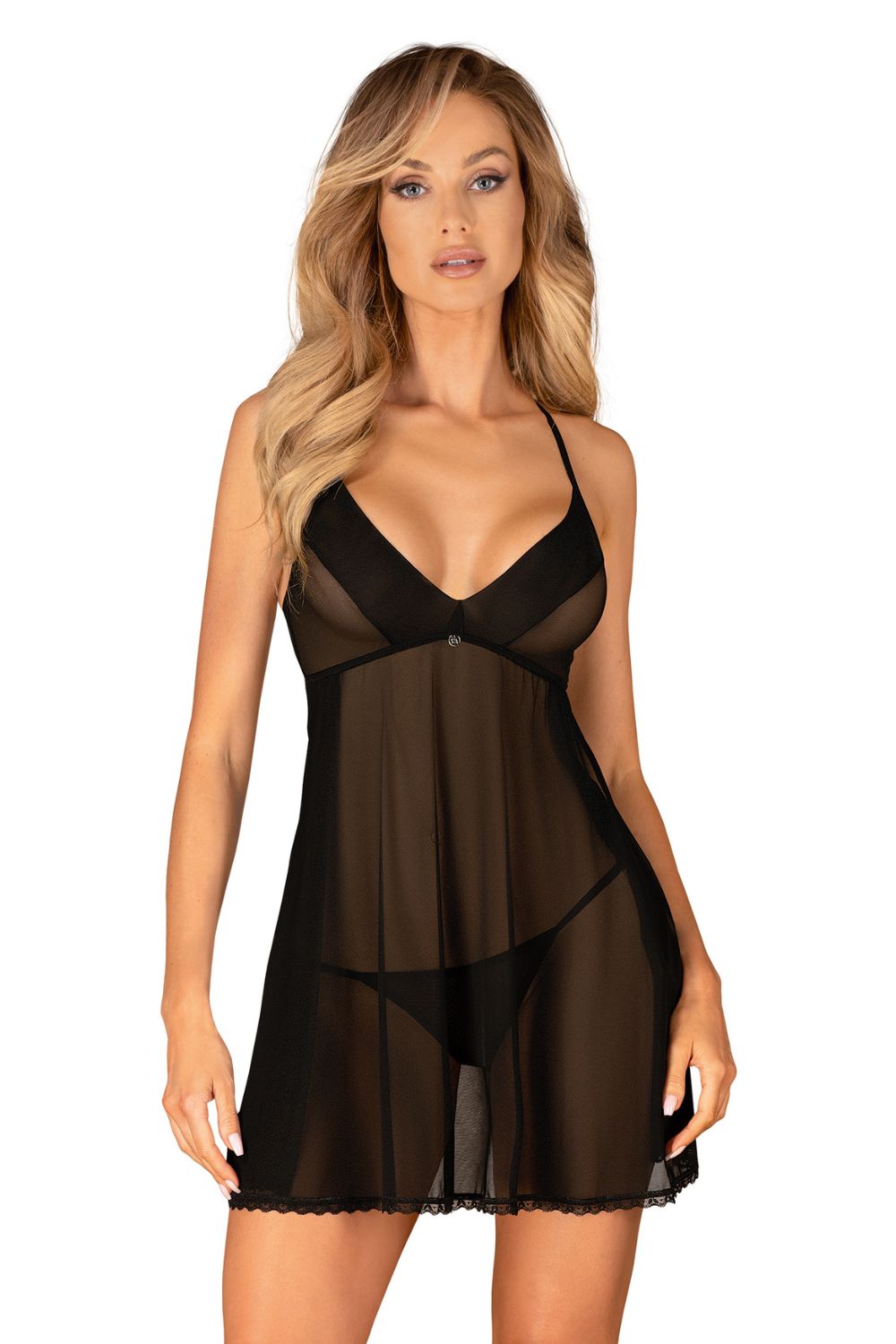 Komplet Latinesa babydoll – czarny