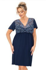 Koszula Melania Plus Size – granatowy