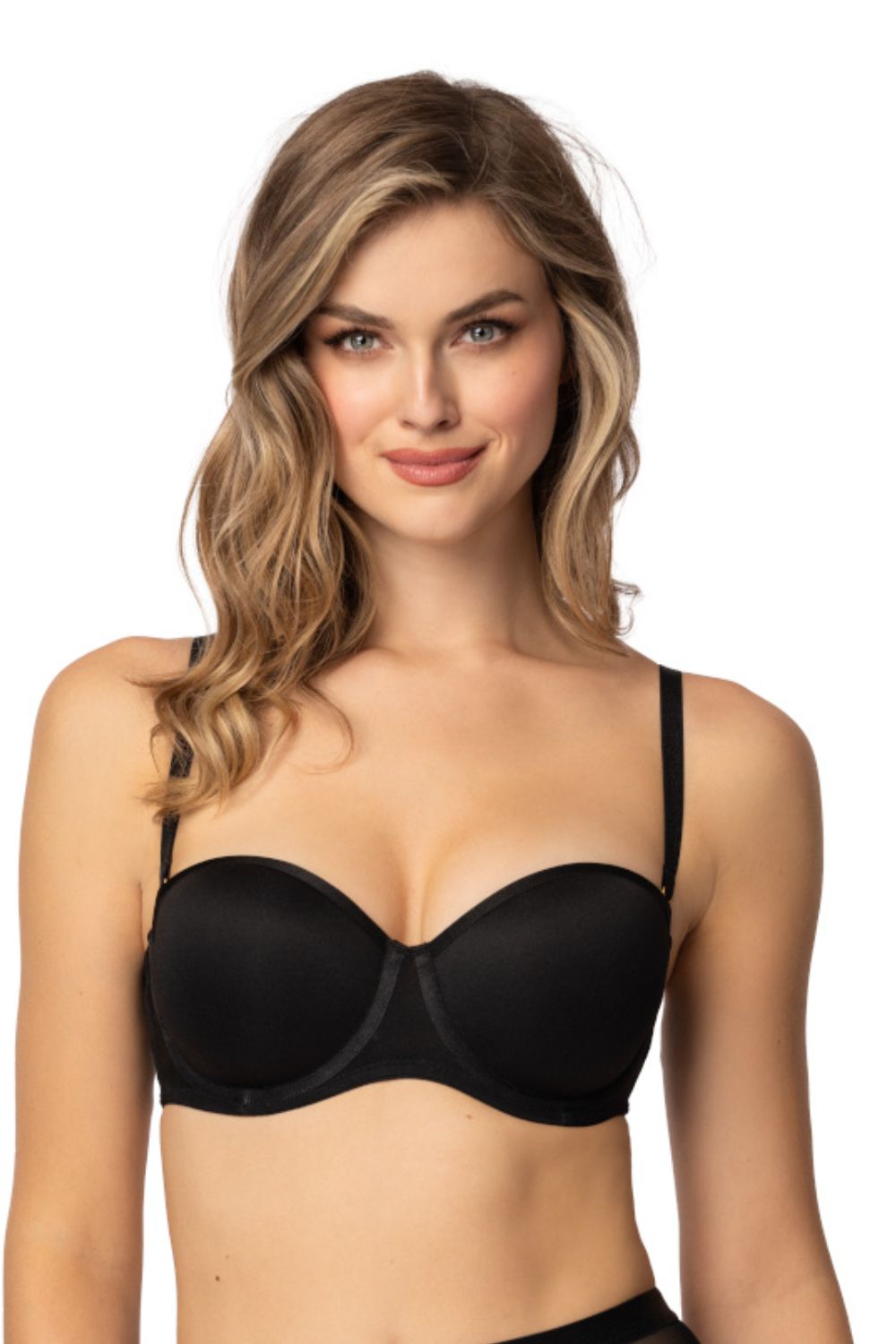 Biustonosz Bardotka Capri M-0204/12 – czarny – zdjęcie 2