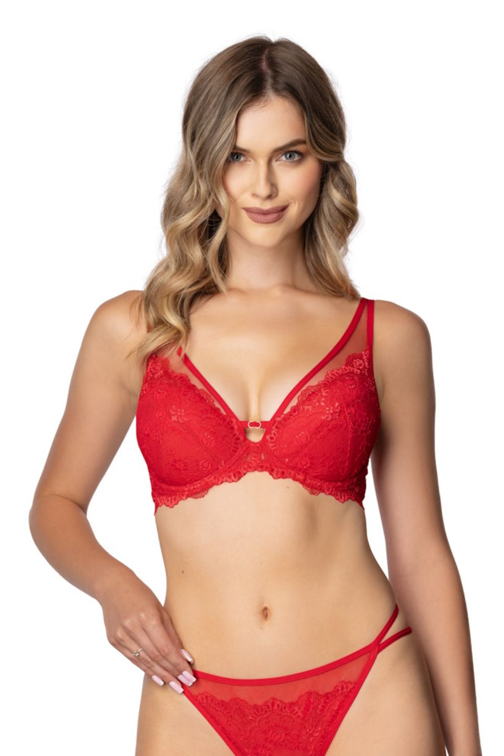 Biustonosz Kisses M-4026/11 – czerwony – zdjęcie 3