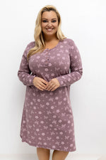 Koszula Plus Size DU-KN-FP-603.15P – ciemny różowy