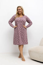 Koszula Plus Size DU-KN-FP-603.15P – ciemny różowy – zdjęcie 2