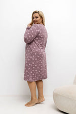 Koszula Plus Size DU-KN-FP-603.15P – ciemny różowy – zdjęcie 3