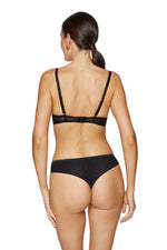 Stringi Fleur S – czarny – zdjęcie 3