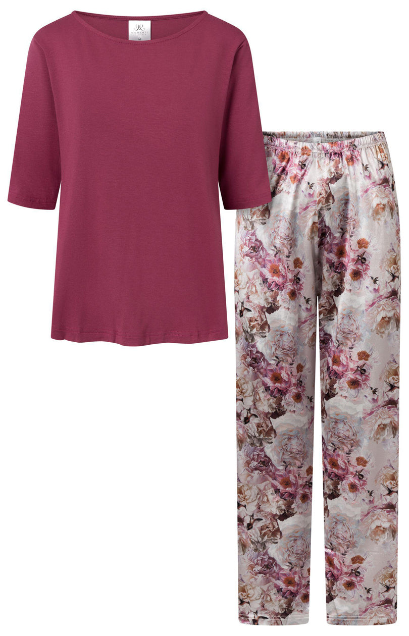 Piżama Cascada Ruby – różany – zdjęcie 3