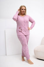 Piżama Plus Size DU-PI-FP-509.99P – ciemny różowy