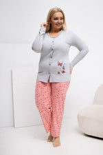 Piżama Plus Size DU-PI-FP-509.99P – szary