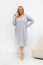 Koszula Plus Size DU-KN-FP-602.15 – szary – zdjęcie 2