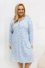 Koszula Plus Size DU-KN-FP-604.10 – jasny niebieski