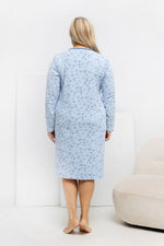 Koszula Plus Size DU-KN-FP-604.10 – jasny niebieski – zdjęcie 3