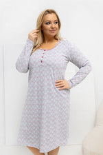 Koszula Plus Size DU-KN-FP-605.69 – szary