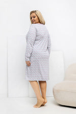 Koszula Plus Size DU-KN-FP-605.69 – szary – zdjęcie 3