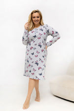Koszula Plus Size DU-KN-FP-601.85 – szary