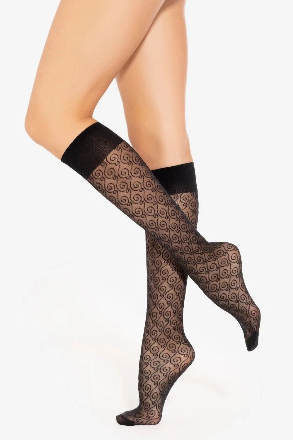 Podkolanówki Trendy Line 30 Nero – zdjęcie 2