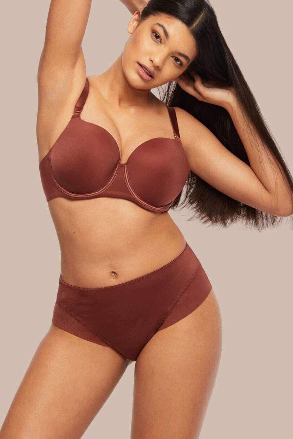 Figi Comfort P-861/2 – brązowy
