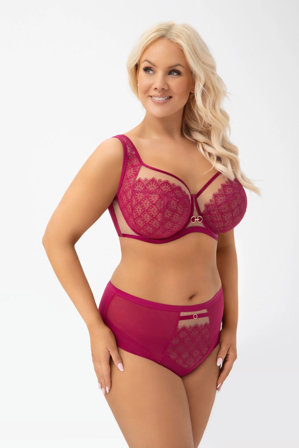 Biustonosz G006 Dayana – różowy – zdjęcie 2