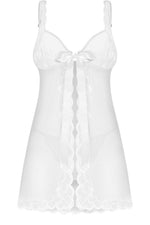 Komplet Babydoll Weddya Bride – biały – zdjęcie 2