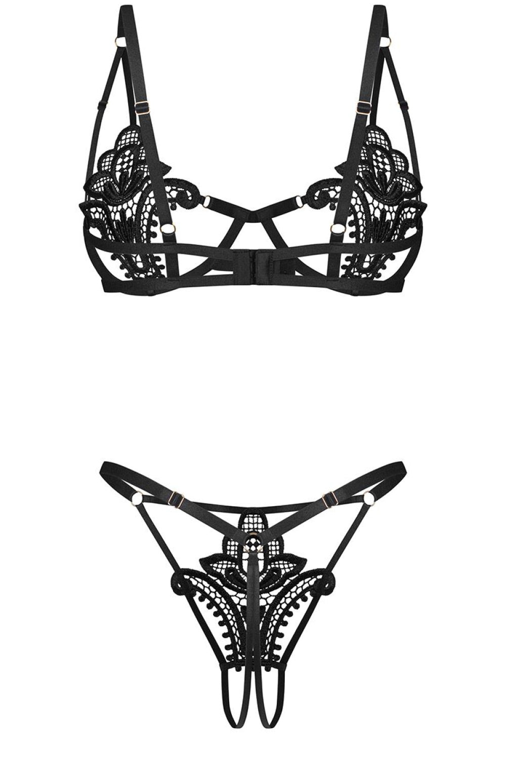 Komplet Luise Sublim – czarny – zdjęcie 5