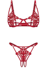 Komplet Luise Sublim – czerwony – zdjęcie 4