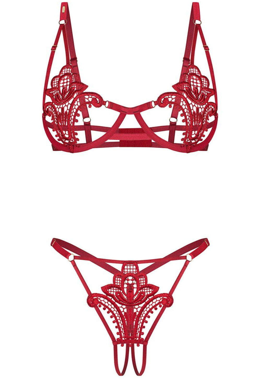 Komplet Luise Sublim – czerwony – zdjęcie 4