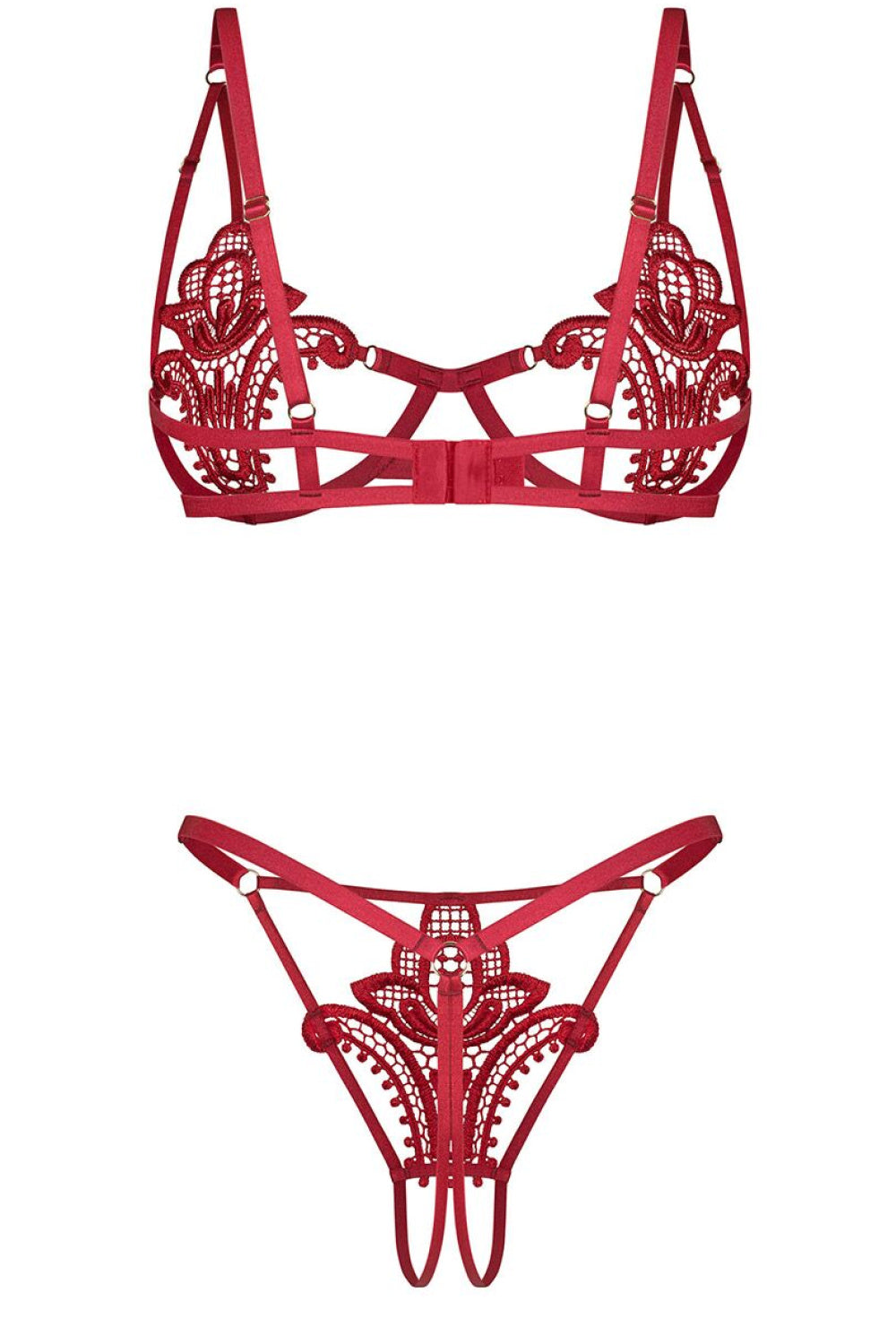 Komplet Luise Sublim – czerwony – zdjęcie 5