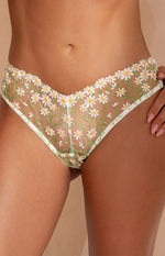 Figi Brazyliany Summer Muse B-1258/2 – biały zielony – zdjęcie 4