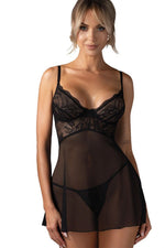 Komplet Perisia Babydoll – czarny