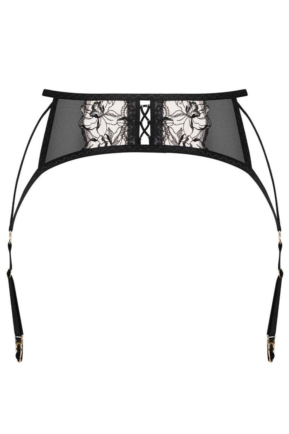 Pas do Pończoch Vila Blanes Black Wzór – zdjęcie 2