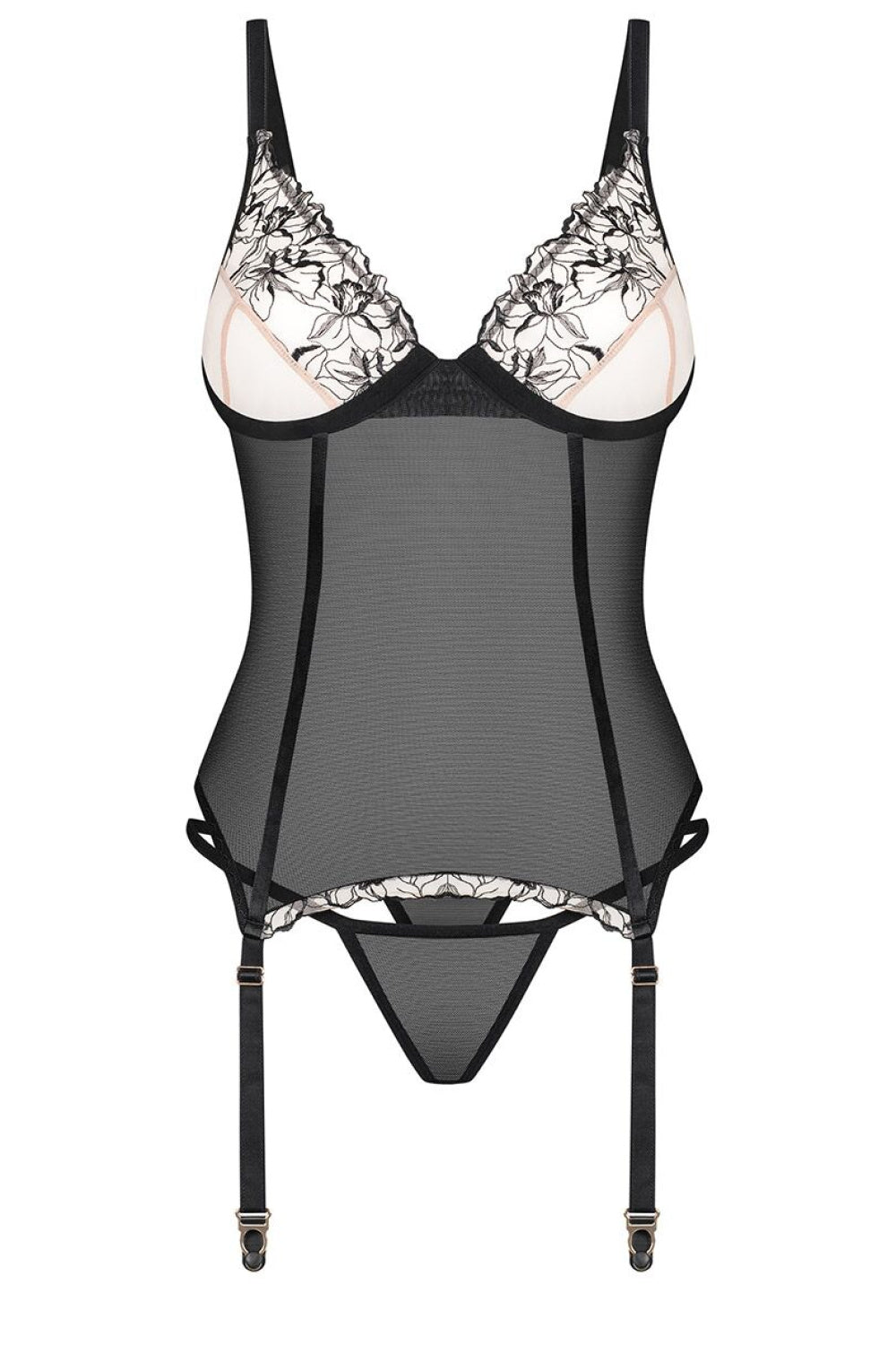 Komplet Gorset Vila Blanes Black Wzór – zdjęcie 2