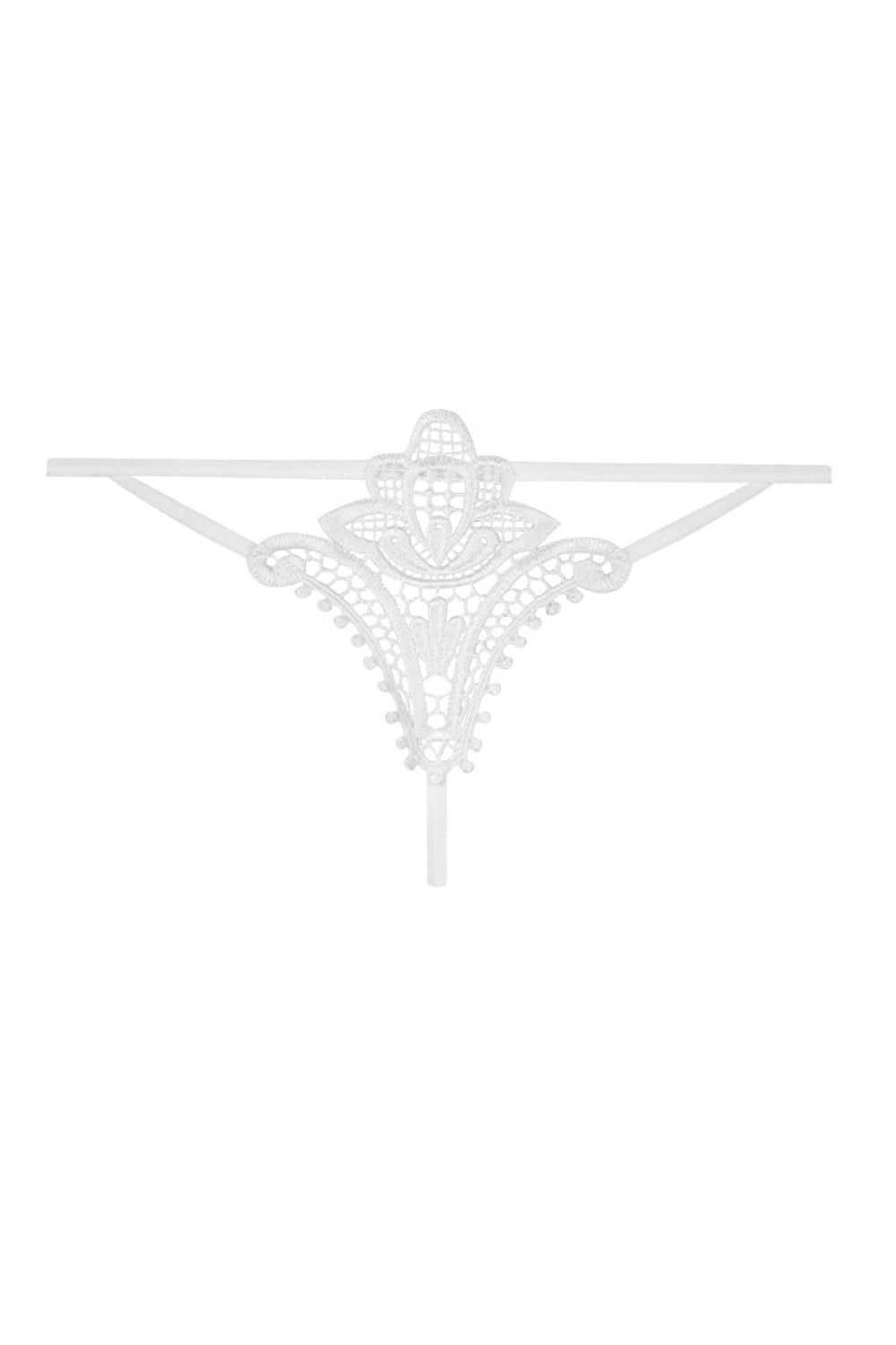Stringi Luiza – biały – zdjęcie 4
