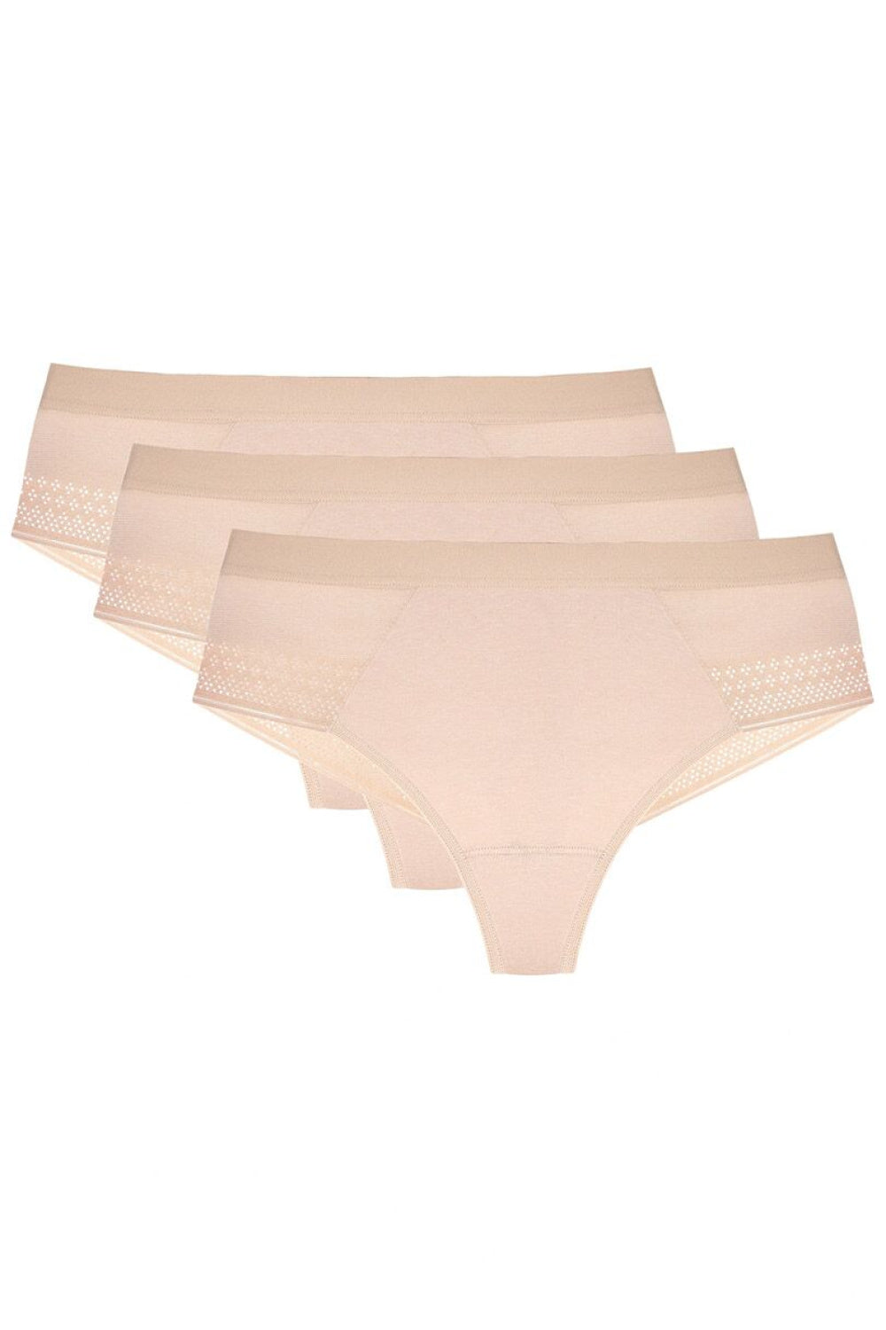 Komplet Stringi Olga S 3pack – beżowy
