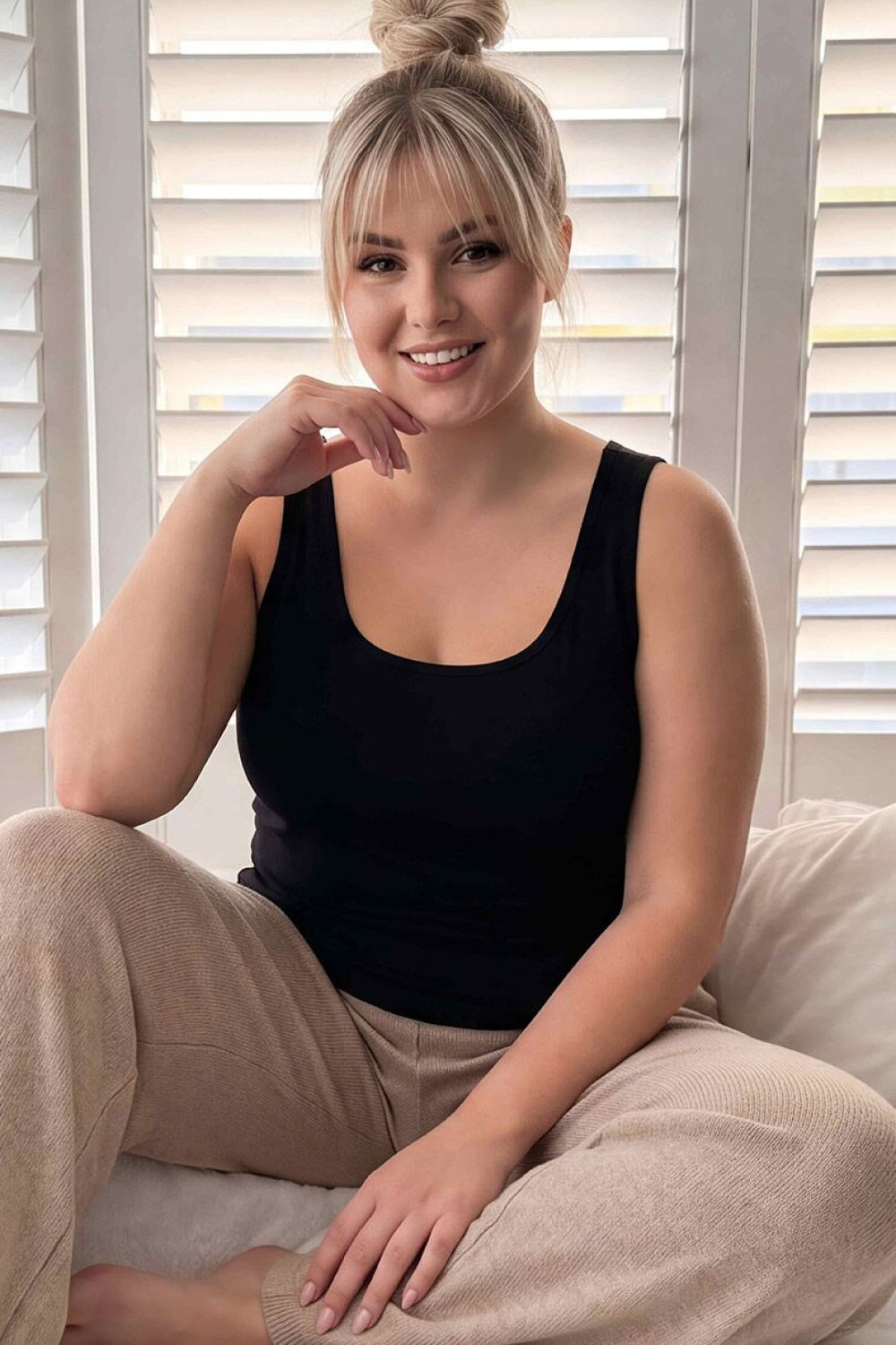 Koszulka 102 Plus Size – czarny – zdjęcie 2