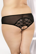 Figi String 2466 Plus Size – czarny – zdjęcie 2