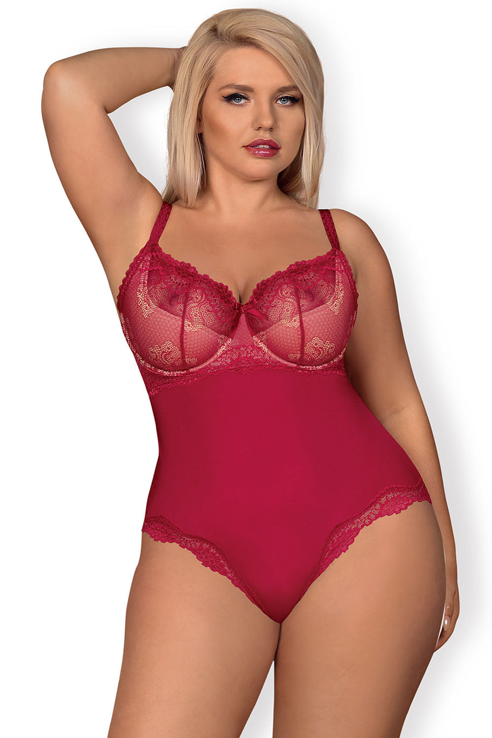 Body Rosalyne – czerwony – zdjęcie 2