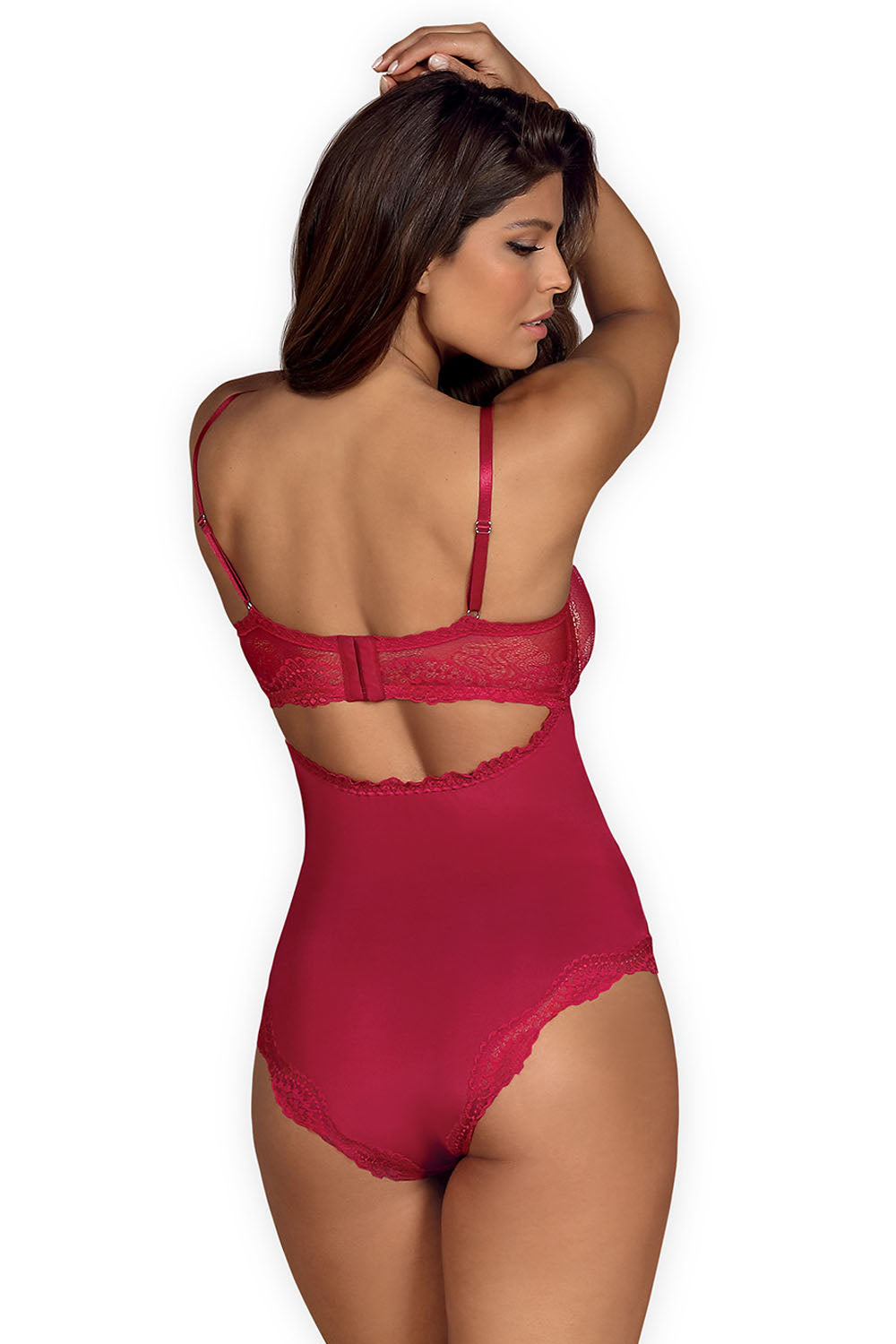 Body Rosalyne – czerwony – zdjęcie 3