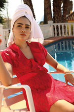 Komplet Podomka Mia – czerwony